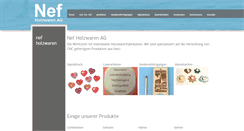 Desktop Screenshot of nefholzwaren.ch